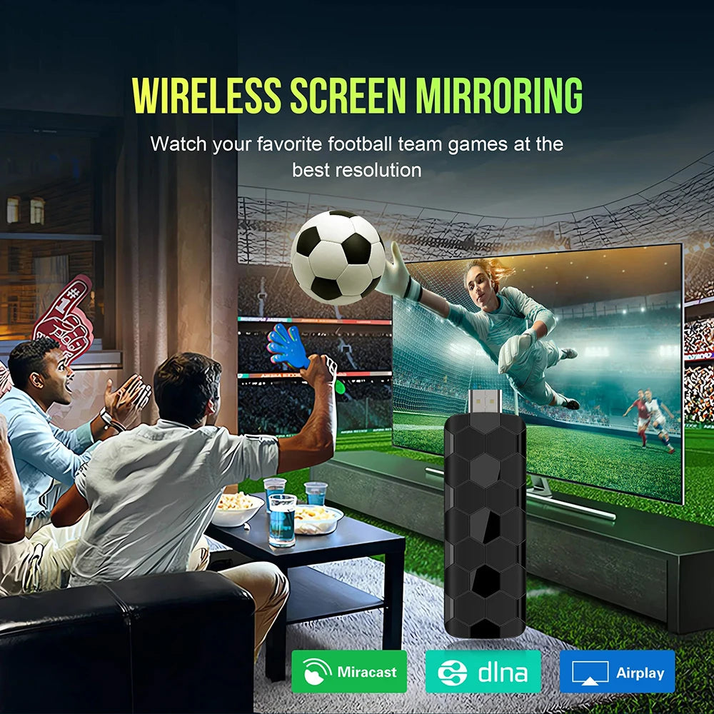 Android 16 4K/8K UHD Streaming TV Stick 8GB+128GB Storage WiFi6 Bluetooth Friendly UI Home Theater Player For Netflix YouTube