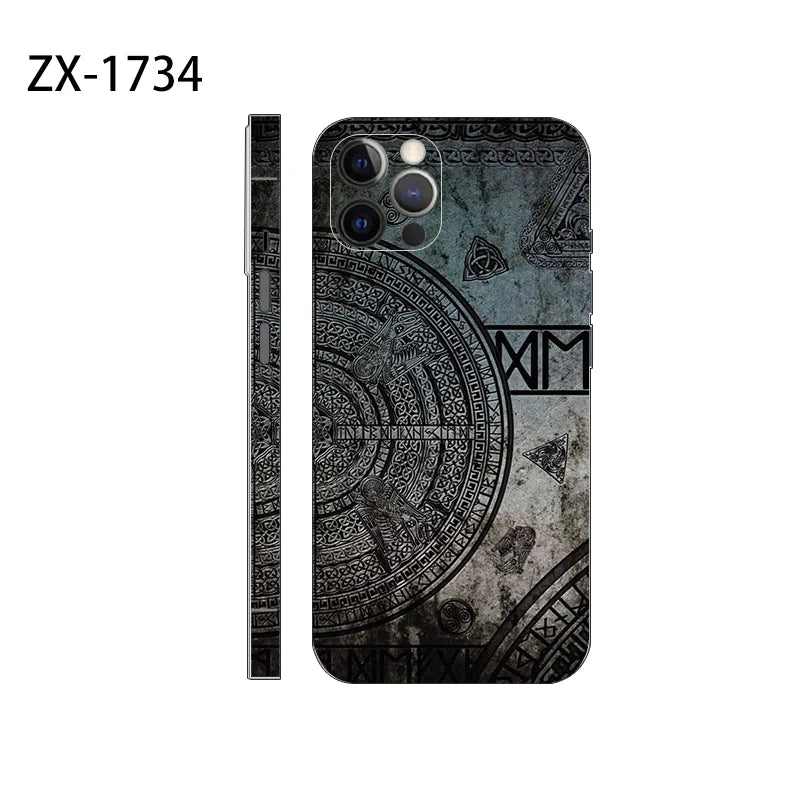 New Skin Sticker For iPhone 16 Pro Max Back Film 16 14 Plus 13 12 Mini Protective Decal Wrap Side Frame Protector No Case