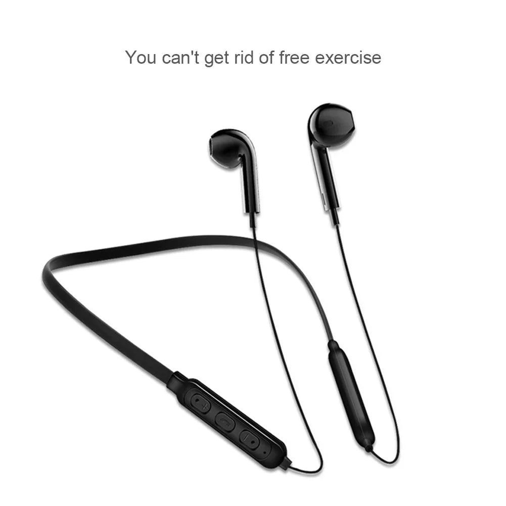 B7 Wireless Bluetooth Earphones Hanging Neck Headset Sweatproof Sports Headphone Stereo Neckband Earbuds for Smartphone Huawei