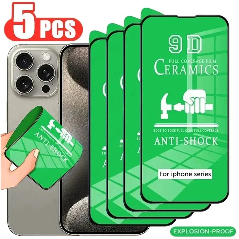 Soft Ceramic Film for iPhone 18 17 Air 16 15 14 12 11 13 Pro Max 7 8 Plus Screen Protector for iPhone 13 12 Mini XR XS Not-Glass