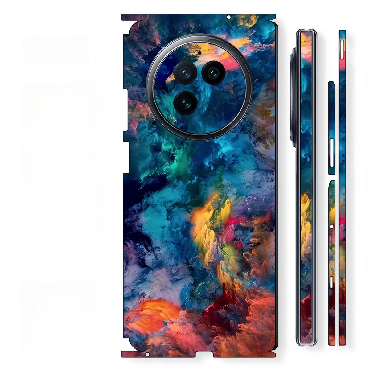 Colorful Sticker for VIVO X FOLD3 2 FOLD 5 Back Screen Protector with Hing Side Skin Protective Film