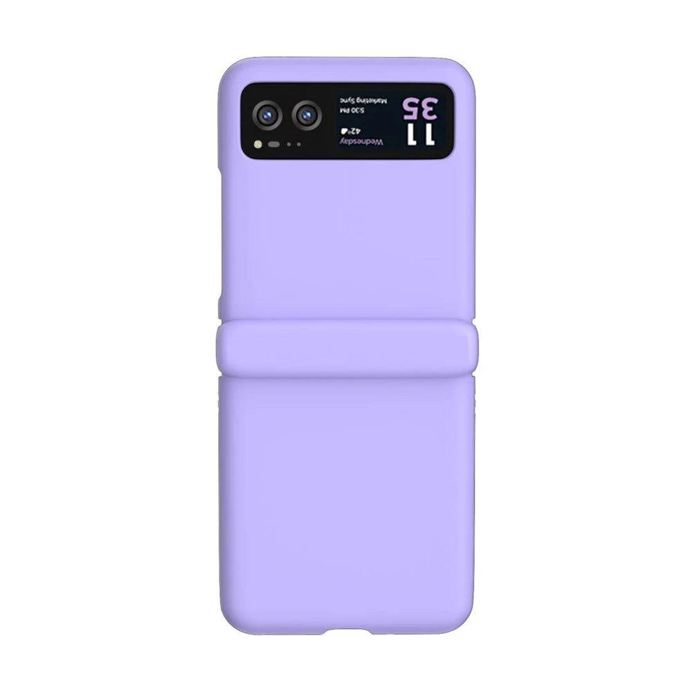 Candy Color Hinge Protective Phone Case For Motorola Razr 70 60 50 40 Ultra Skin Feel Shockproof Cover PC Bumper Shell Funda
