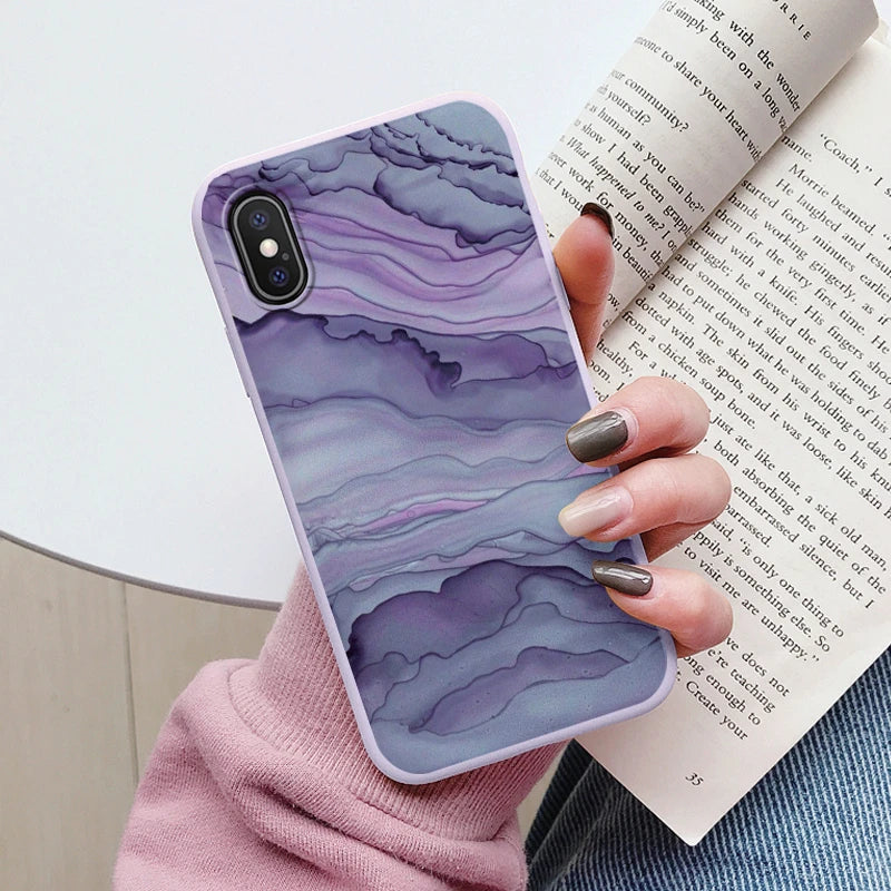 Fashion Marble Cover For iphone X XS MAX Soft Protective Cases Silicone Coque Bumper Fundas For iphone X XSMA iphoneX Shell Bags