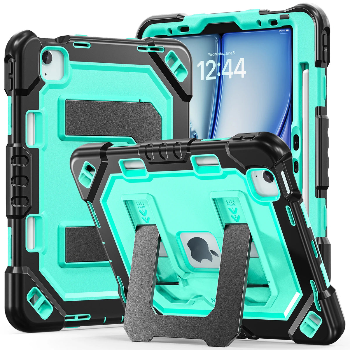 Heavy Duty Shock Resistance Case For iPad 11(A16) 10th Generation Air 11 M2 M3 M4 Pro 11 2025/2024 2018-2022 Air 5 4 10.9 "Cover