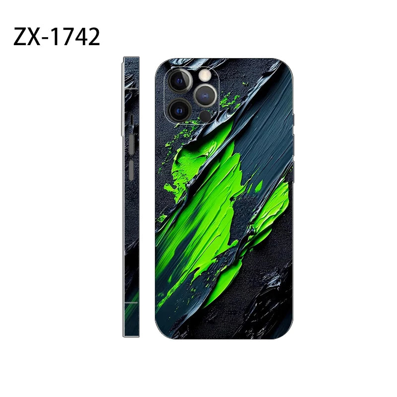 New Skin Sticker For iPhone 16 Pro Max Back Film 16 14 Plus 13 12 Mini Protective Decal Wrap Side Frame Protector No Case