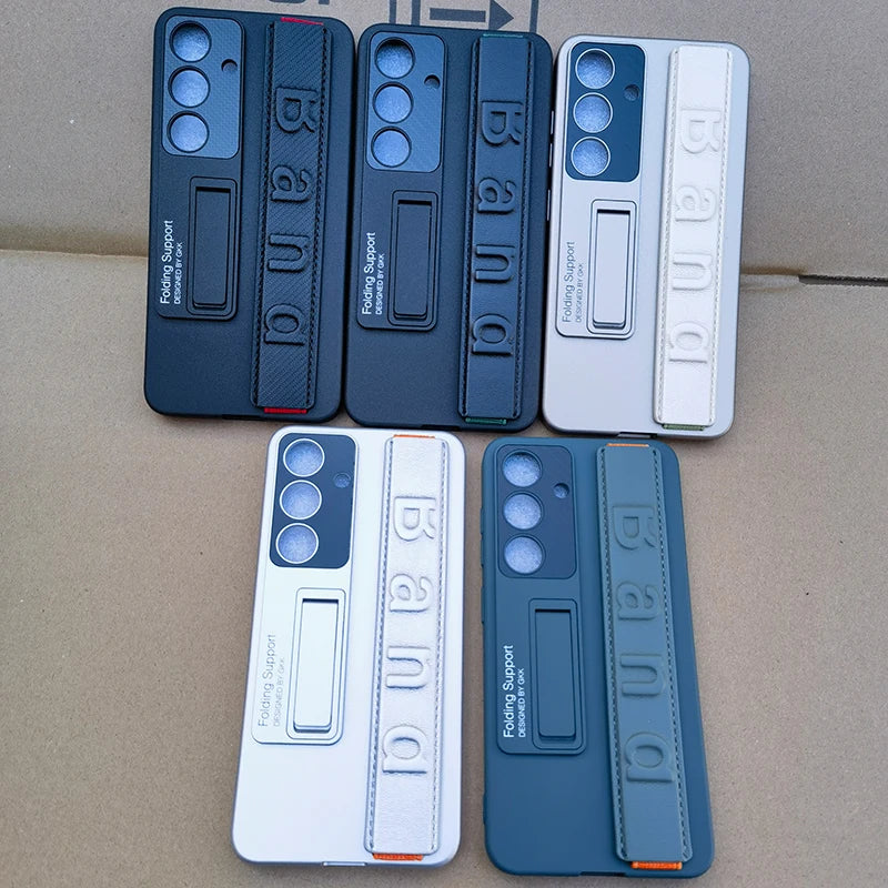 Finger Hand Grip Band Belt Strap Case For Samsung Galaxy S22 S23 S24 S25 Ultra Plus Elastic Band Shell