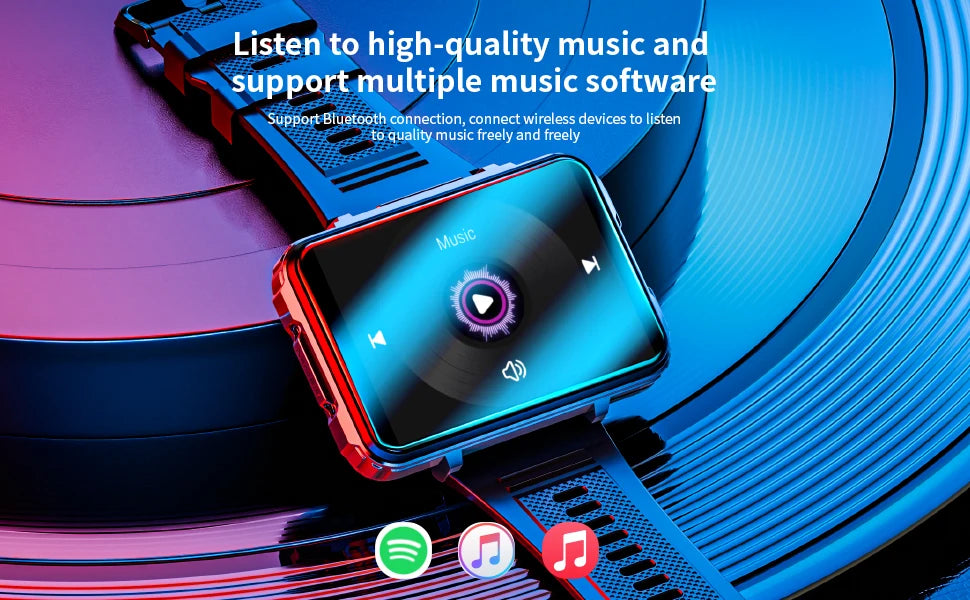 LOKMAT APPLLP 5 MAX Android Watch Phone Square Big Screen Wifi 4G Calls Smartwatches Dual Camera with Flashlight Gaming Watch