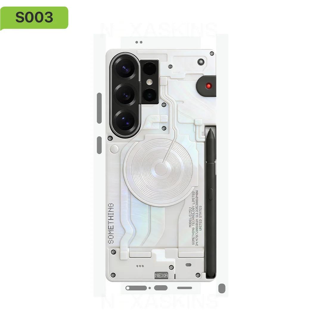 S01 Decal Skin for Samsung Galaxy S26 S25Ultra Plus S23 S24Ultra Back Screen Protector Cover Wrap Stones Sticker
