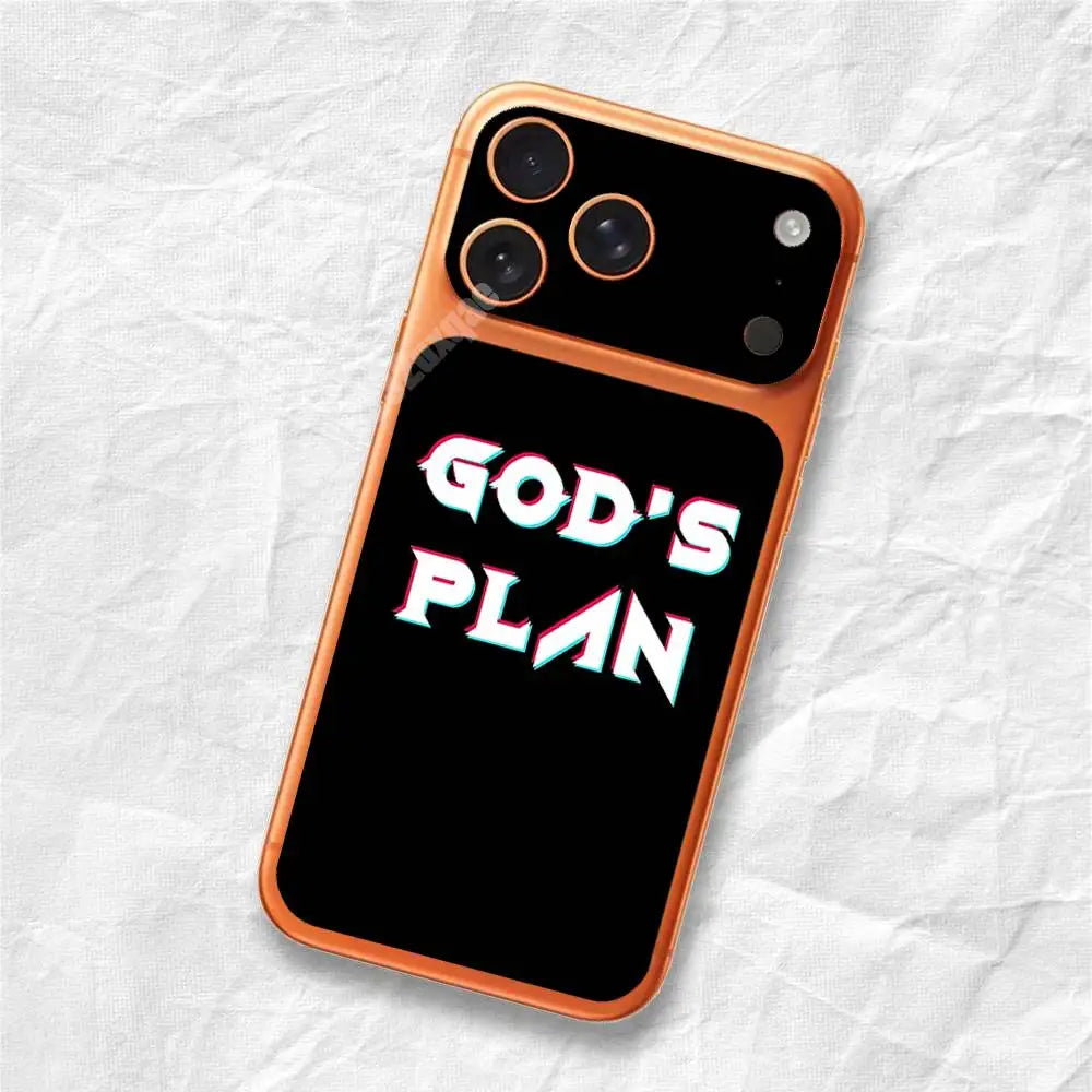 God's Plan Blessing Words Removable UV Film for iPhone 17 Pro 17 ProMax Protective Sticker