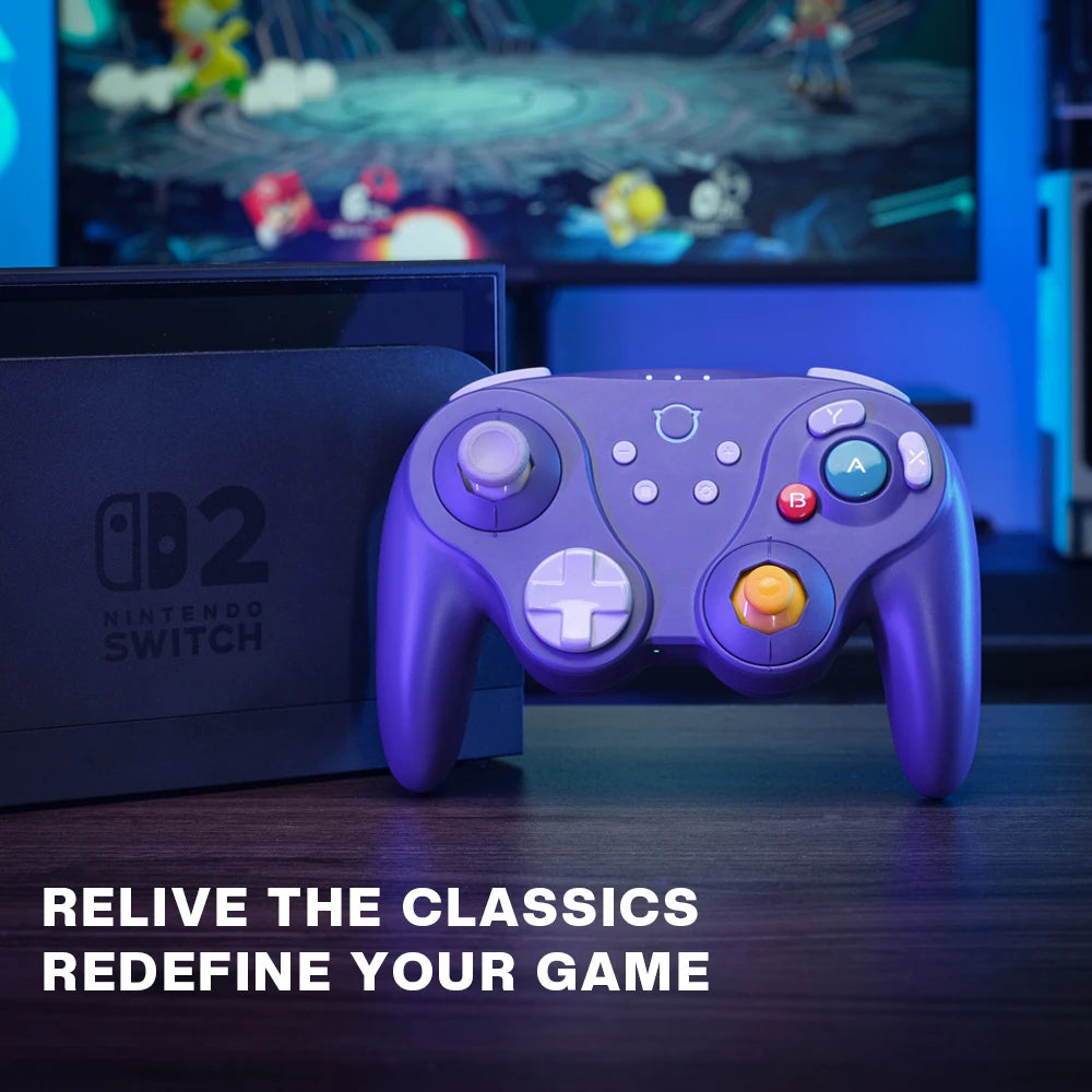 NYXI Warrior Lite Controller for Switch 2, Hall Effect Joystick Wireless Gamepad for Switch OLED/PC, Micro Switch ABXY Buttons