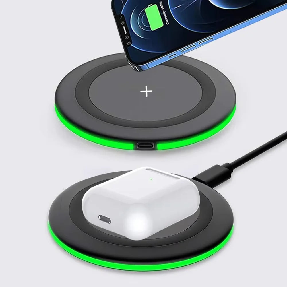 30W Wireless Charger LED Phone Charger Stand Suitable for IPhone17 -12 Pro Max 8 - Fast Charging Base for Xiaomi Samsung S25 26