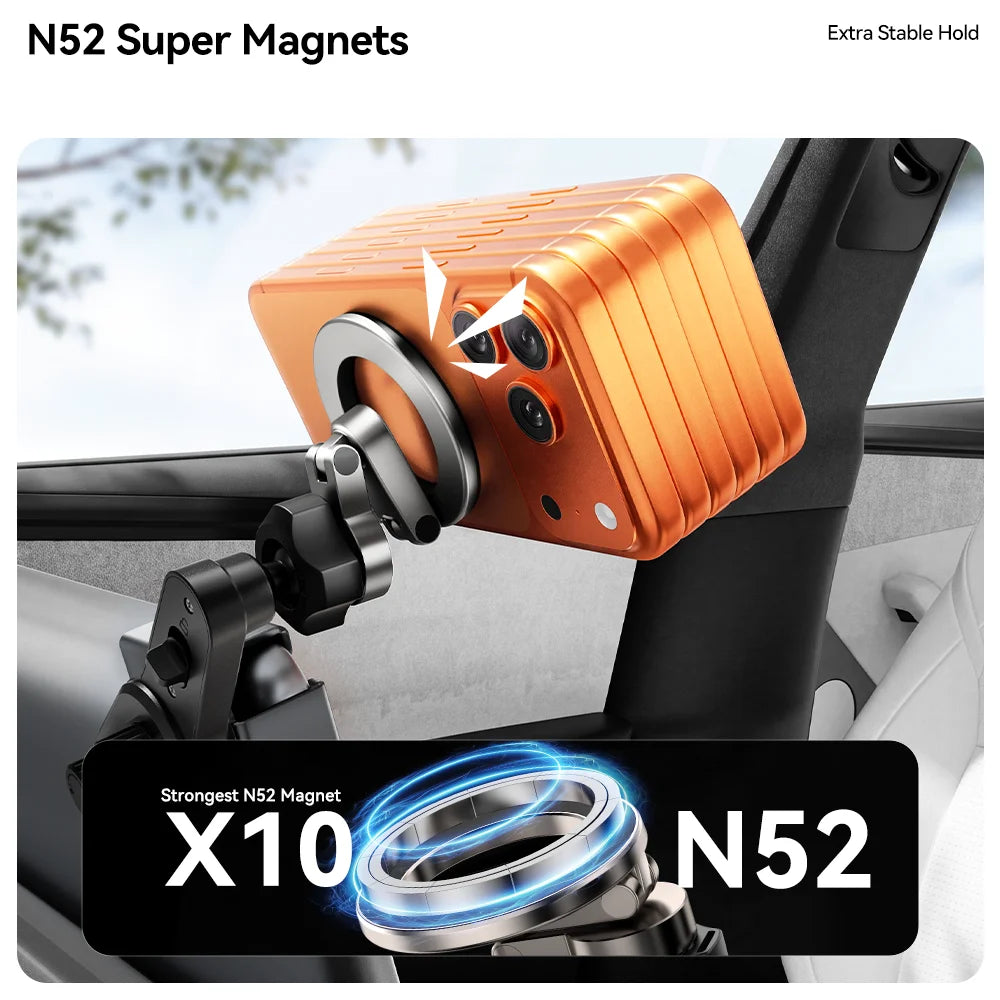 YZ Magnetic Car Phone Holder for Tesla Model YL Y 3 Car Display Screen Side 360 Degree Rotation Car Mount for all iPhone 17 18