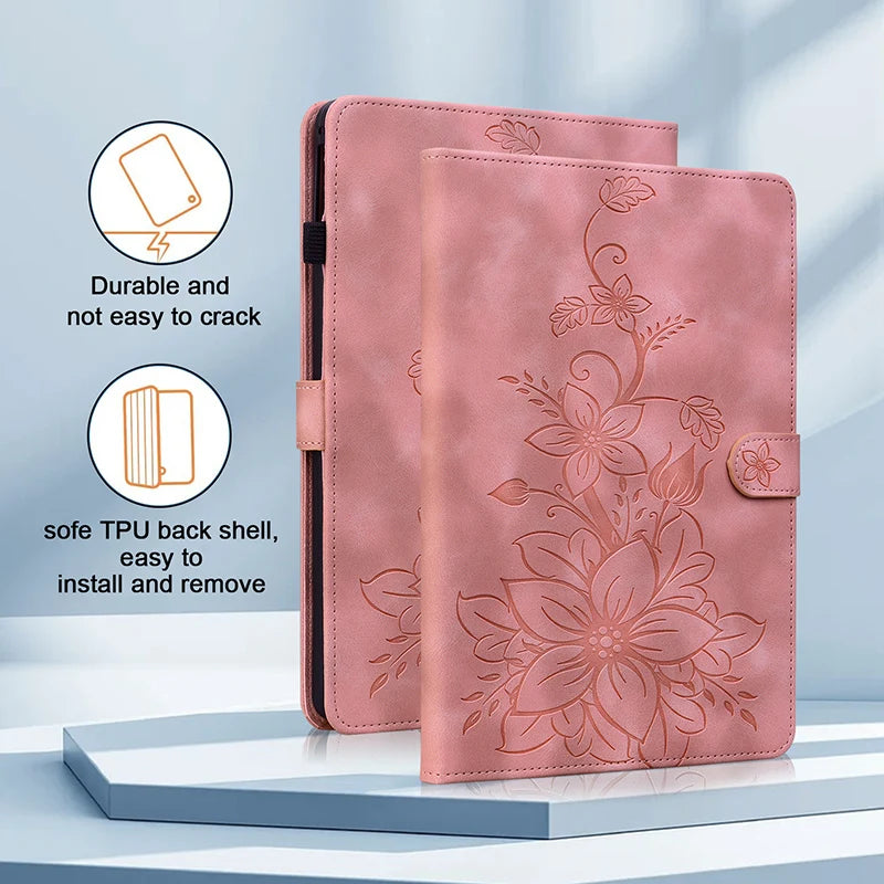 Leather Case for iPad Air 11 13 2024-26 iPad 5th 6th 7th 8th Gen iPad 10.9 2022 11th 2025 Pro 11 2024 9.7 2018 Mini 8 6 Shell