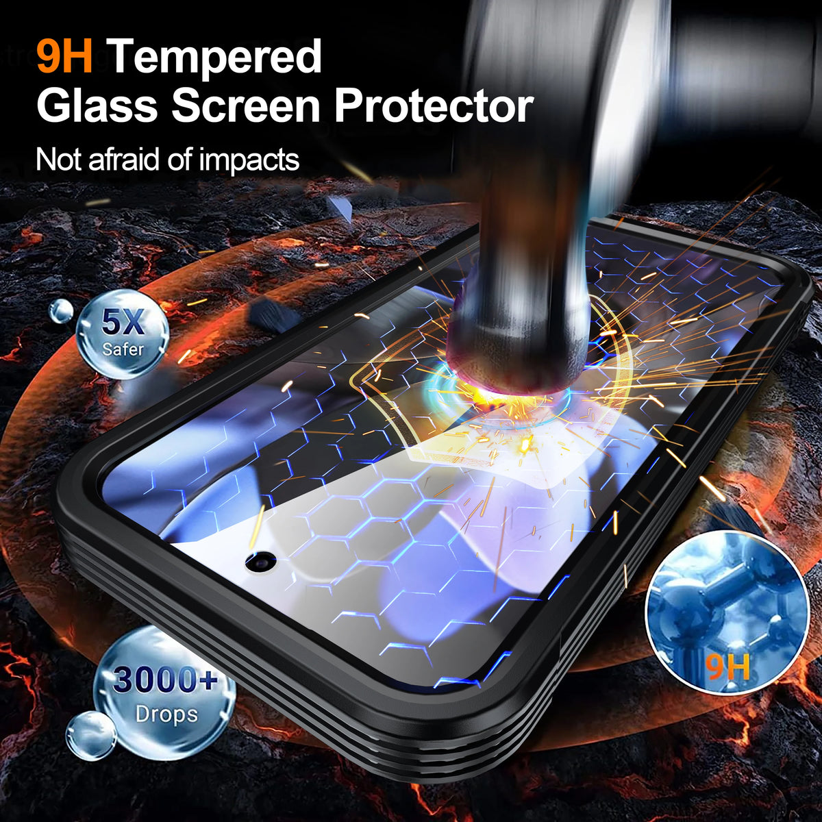 Shellbox Suitable for Google Pixel 10 Pro XL Pixel 8PRO/9A 9PRO XL All Inclusive Phone Case, Anti Drop, Armored Appearance