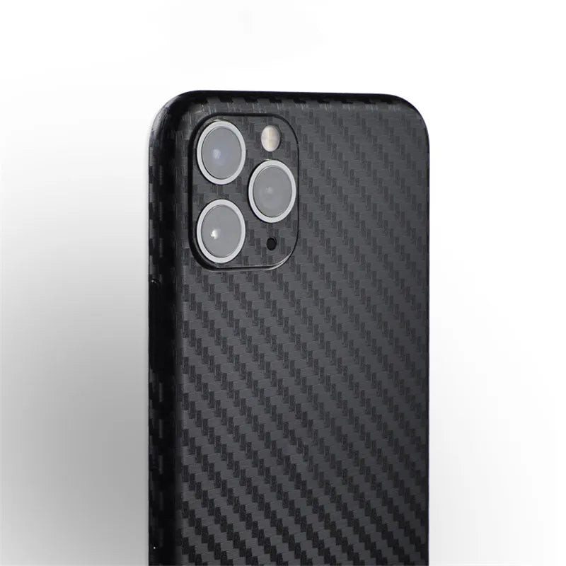 Carbon Fibre Phone Back Film Sticker For iPhone 15 Pro Max PVC Ultra Thin Film Phone Protector For iPhone 15Plus Accessories