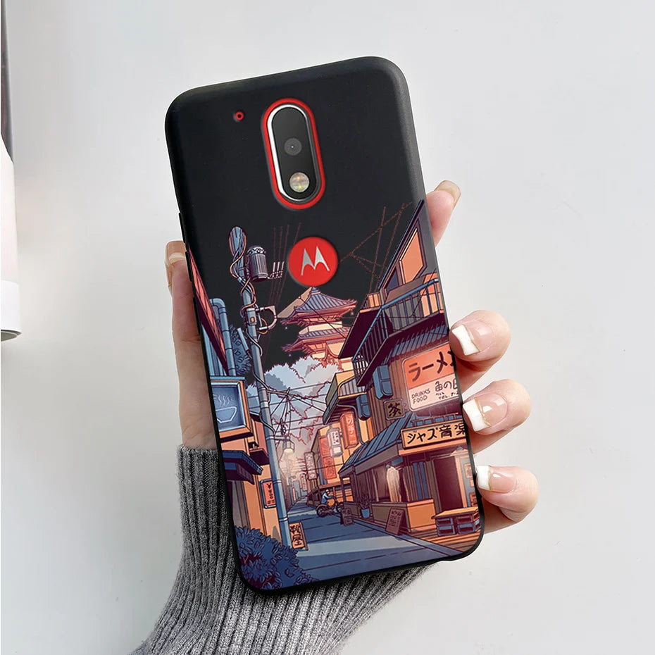 Case for Motorola Moto G4 / Moto G4 Plus / Moto G4 Play Back Cover Fashion Marble Silicone Soft TPU Protective Phone Cases Coque
