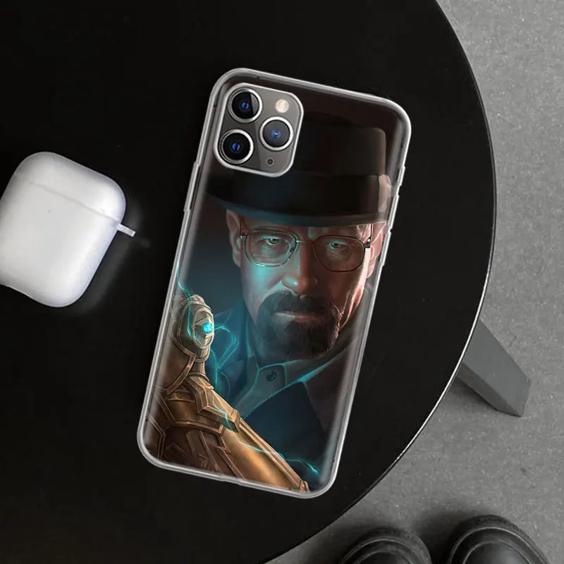 Breaking Bad WalterWhite Phone Case Cover for iPhone 11 12 13 Mini 14 15 Plus 16 Pro Max 17 Air 7 8 + SE Art Customized Fundas 1