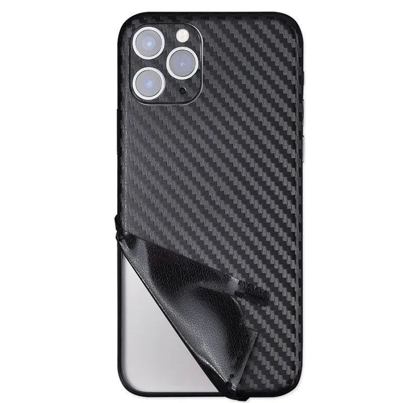 Carbon Fibre Phone Back Film Sticker For iPhone 15 Pro Max PVC Ultra Thin Film Phone Protector For iPhone 15Plus Accessories