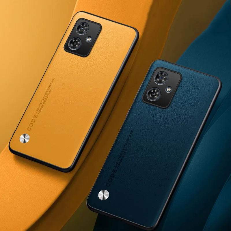 PU Leather Phone Case For Motorola G56 G86 G05 G54 G34 G24 G14 G15 G35 G45 G55 G77 Plain Skin Back Cover For Moto G54 G84 G85