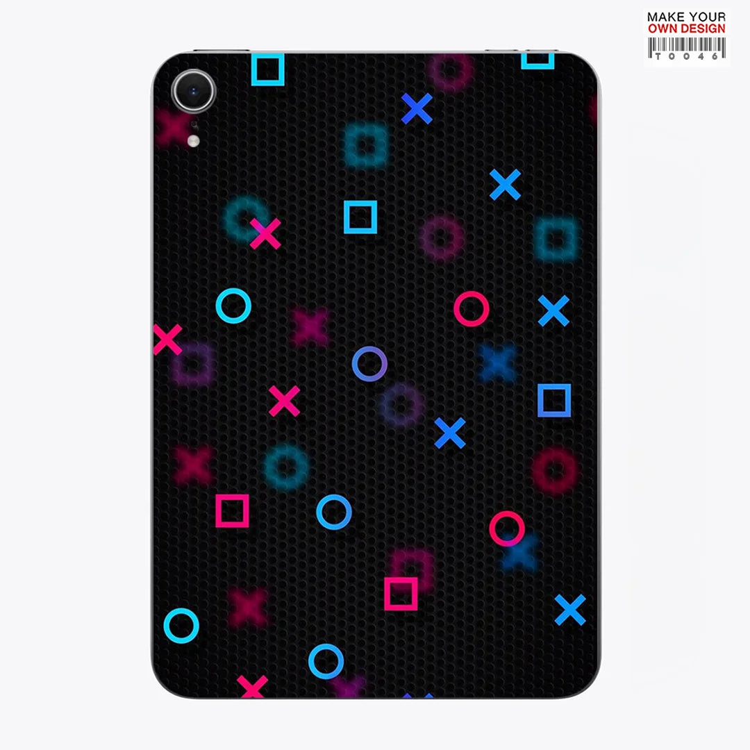 For iPad Pro 13 11 M4 Pro 12.9 2018 Mini 6 7 Full Cover Colorful Back Film Covers Decal Skin Protector Sticker