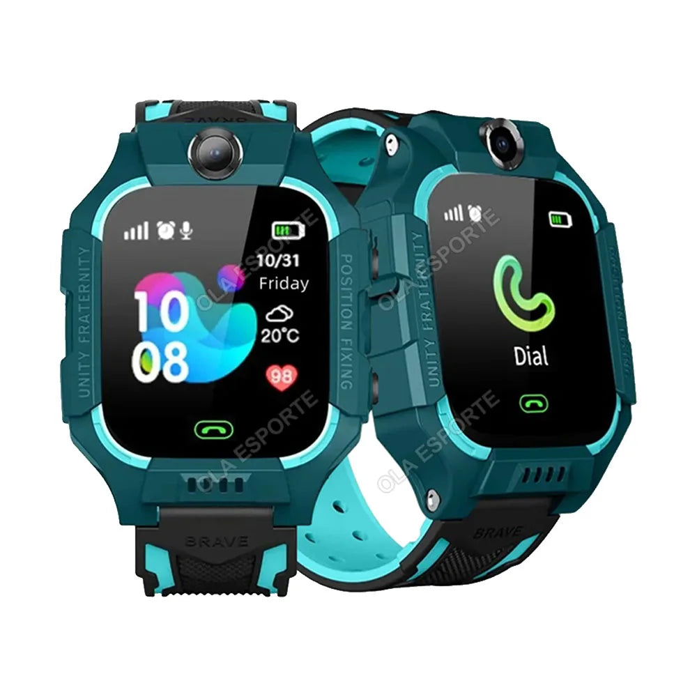2026 New 2G Kids Smart Watch Sim Card Call HD Camera GPS Location SOS IP68 Waterproof LED Flashlight Smart Watch Boys Girls Ht23