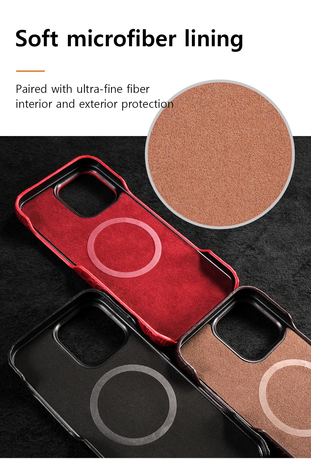 for Magsafe Case for iPhone 15 16 17 18 Pro Max Air 18Pro Natural Cowhide Leather Magnetic Protector Luxury Phone Back Cover