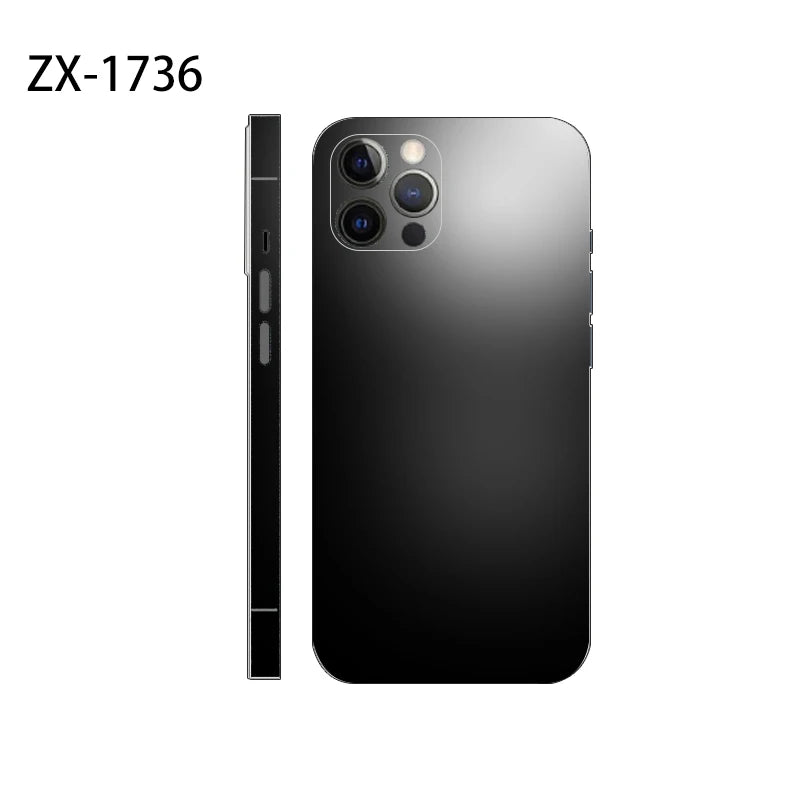 New Skin Sticker For iPhone 16 Pro Max Back Film 16 14 Plus 13 12 Mini Protective Decal Wrap Side Frame Protector No Case