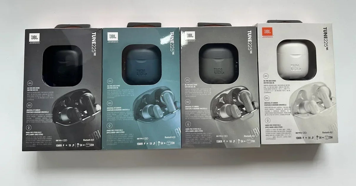 Original JBL Tune 225TWS True Wireless Bluetooth Earbud Headphones Stereo Earbuds Bass Sound Headset T225 TWS with Free cover