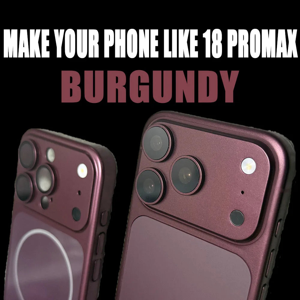 Luxury Case Transform Look To 17 18 Pro Max Cover For Iphone 16 Pro 15 14 13 Change To 17 Pro Magnetic Fundas For Magsafe