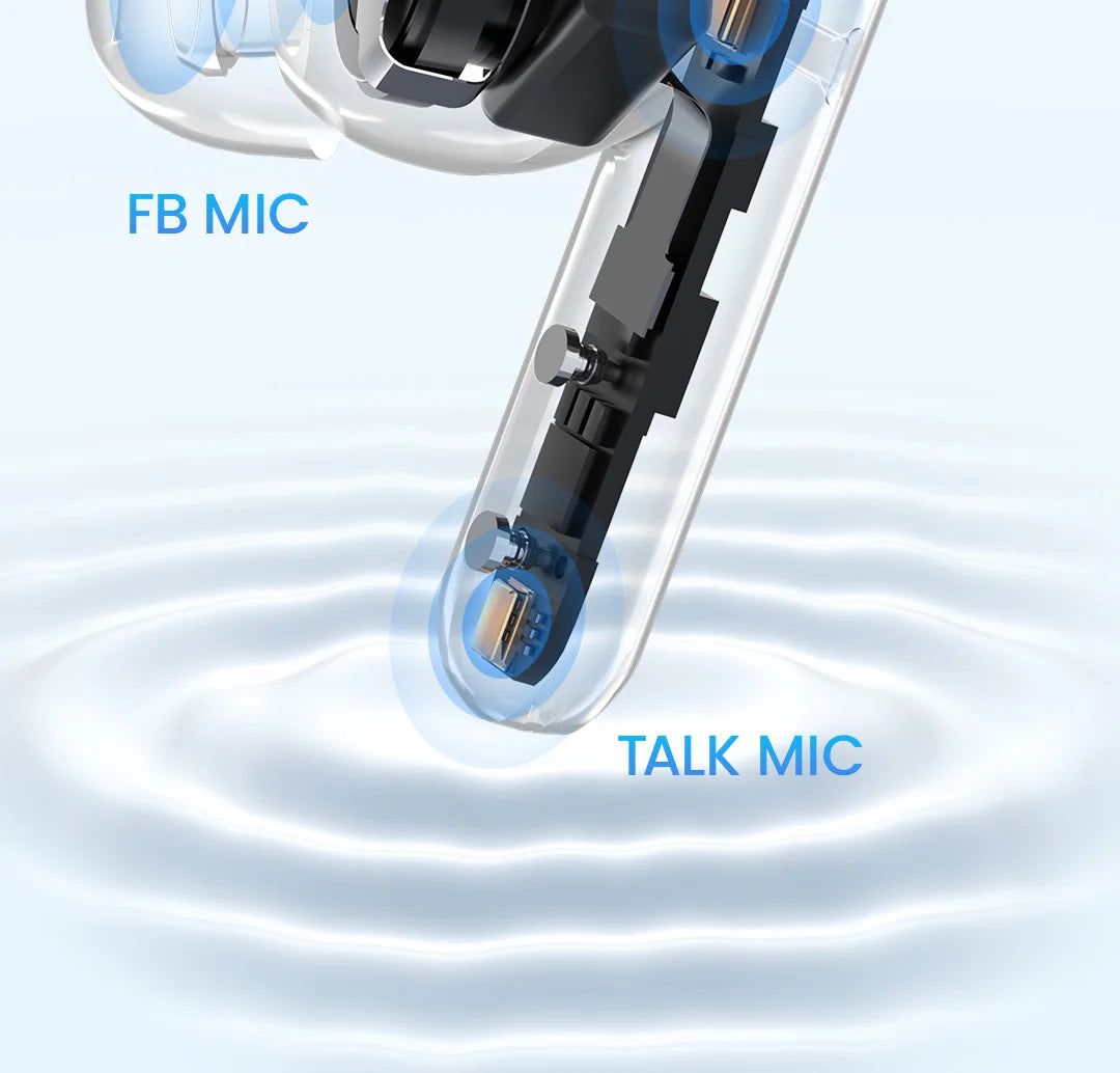 HAYLOU Mori Pro Bluetooth 5.4 Earphones Wireless 43dB Adaptive Hybrid ANC Hi-Res LDAC Earbuds 6 Mic Headphones 28H Battery Life