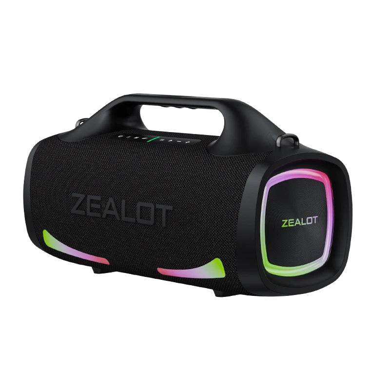 Zealot S79 100W Wireless Speaker, Portable Subwoofer Speaker, Hi-Fi Sound Quality, Dual Pairing, Fast Charging, 24000mAh.