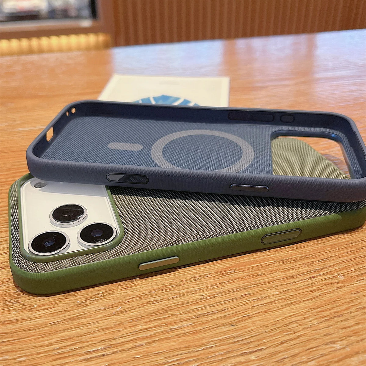 New Original Technology Woven Magnetic Phone Case For IPhone 18 17 16 15 14 13Pro Max Support Wireless Charging Shockproof Cover