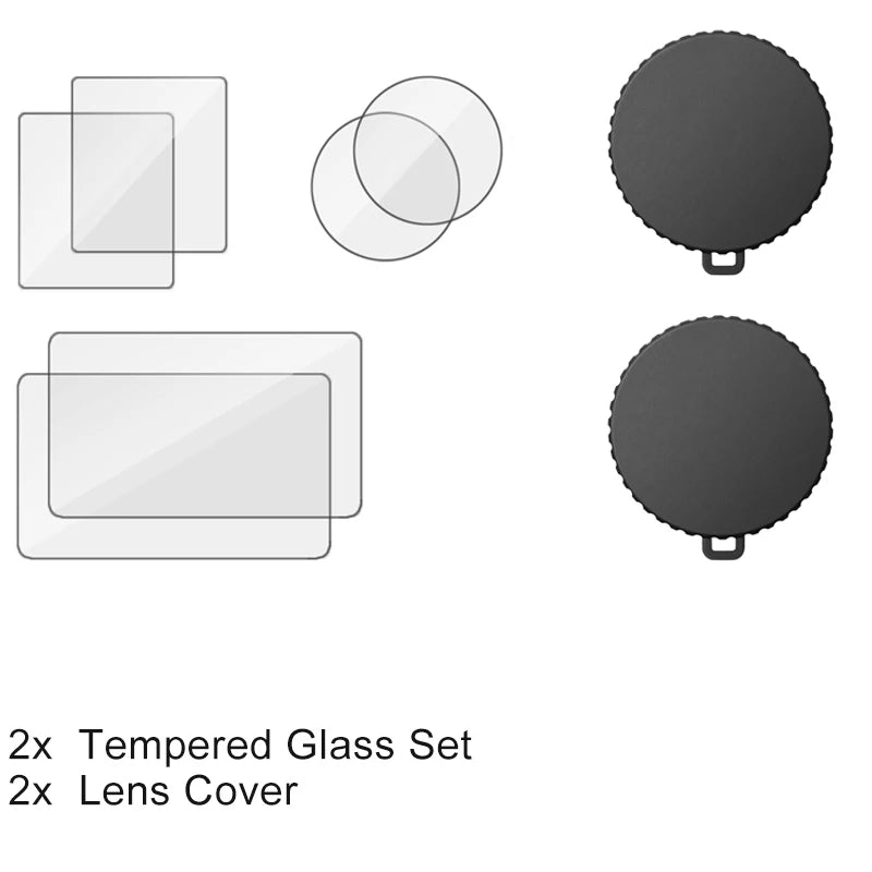 Screen Protector for DJI Osmo Action 6 Tempered Glass Film Lens Cap Cover Carry Bag Protective Case for DJI Action 6 Accessories