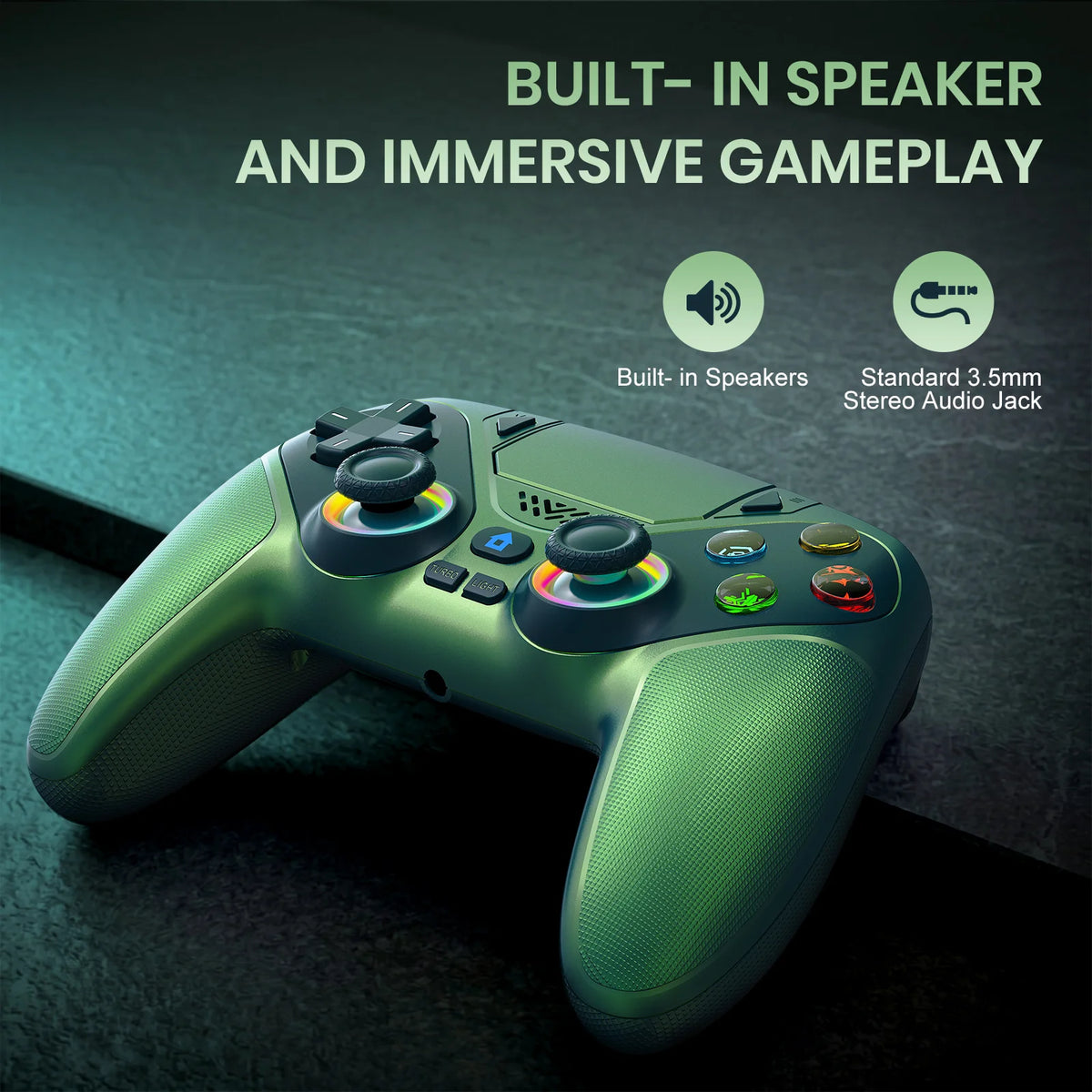 RGB Wireless Gamepad,For Playstation 5/PS5 Controller,With Turbo Dual Sense Vibrate Programming 3D Gaming Controller Console