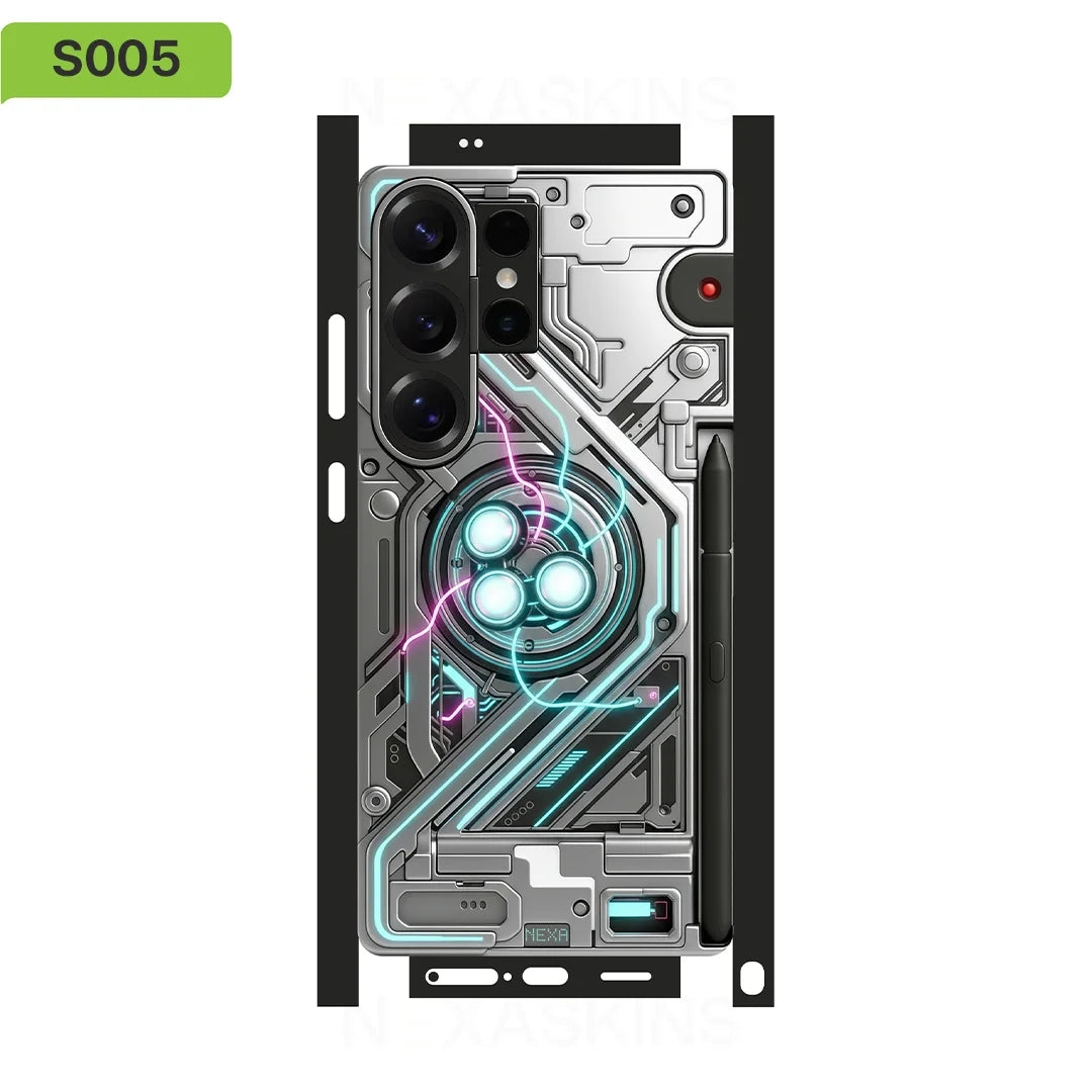 S01 Decal Skin for Samsung Galaxy S26 S25Ultra Plus S23 S24Ultra Back Screen Protector Cover Wrap Stones Sticker