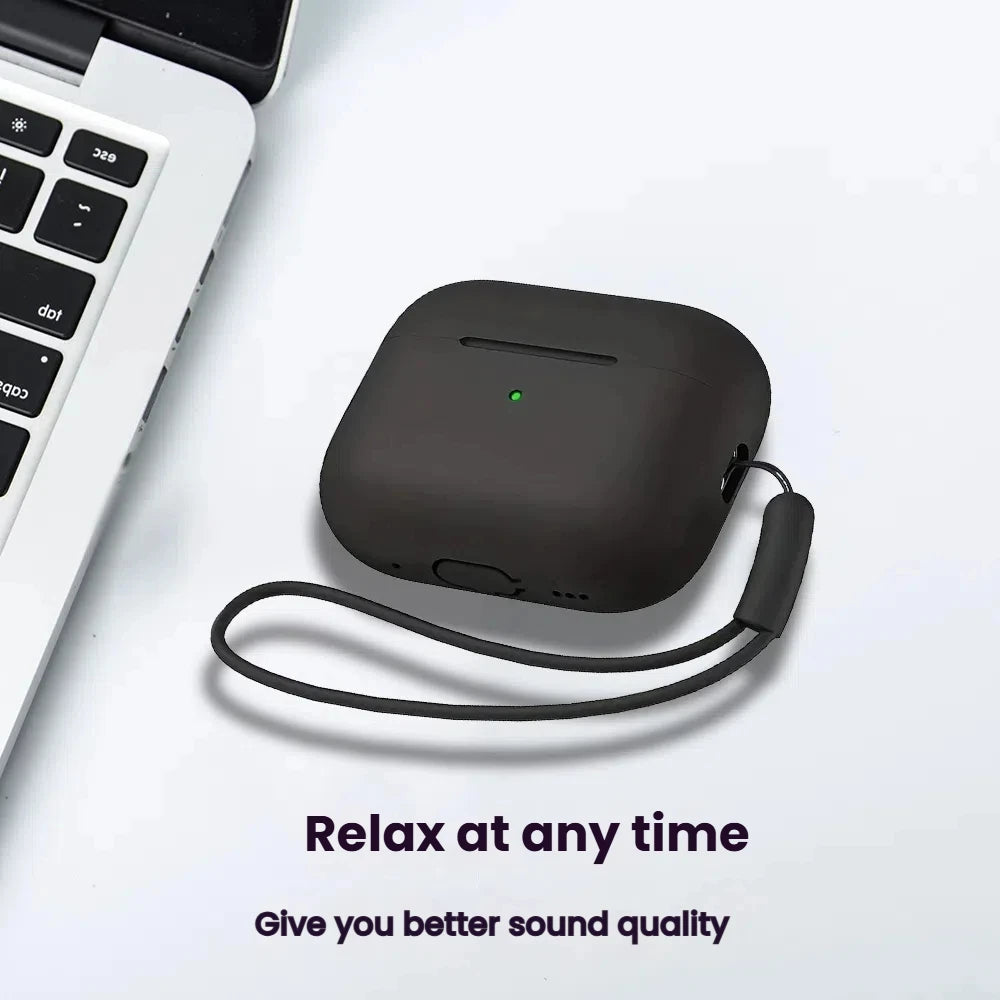 For AirPods Pro 2 2nd Case Cover With Lanyard Soft Silicone Protective Cases For Apple AirPods Pro2 Air Pod Pro2 Gen Coque Funda