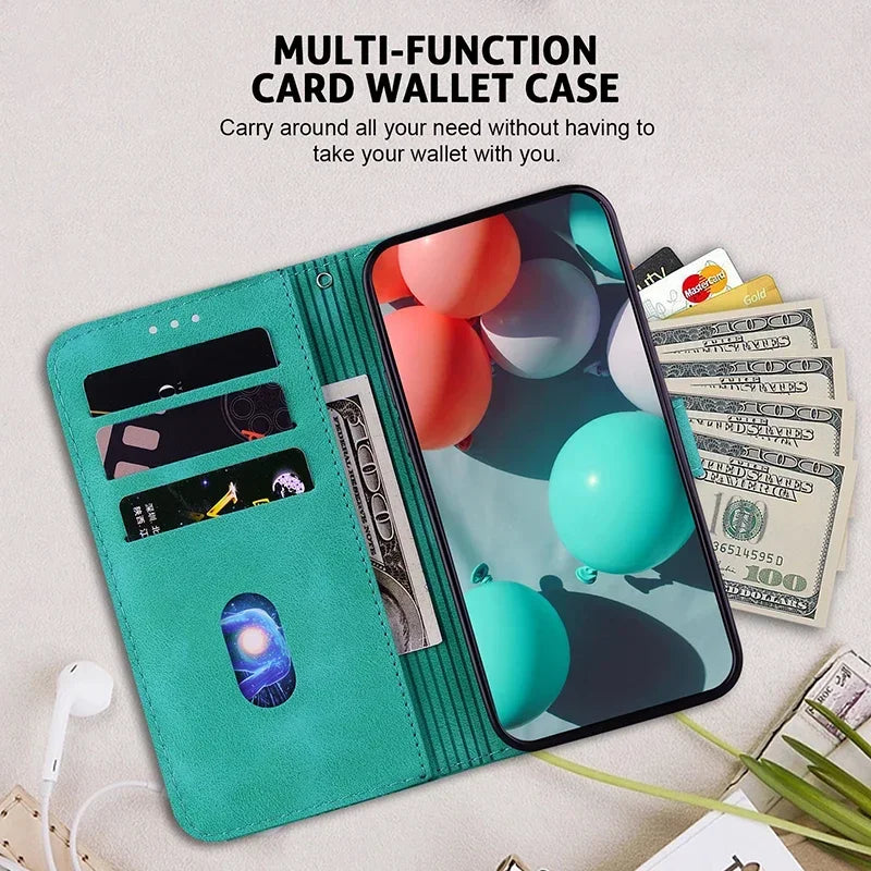 Stand Flip Wallet Case For Google Pixel 4 5 6 6A 8 8a 9 7 7A Pro Pixel 9 Pro 3A XL Leather Protect Cover