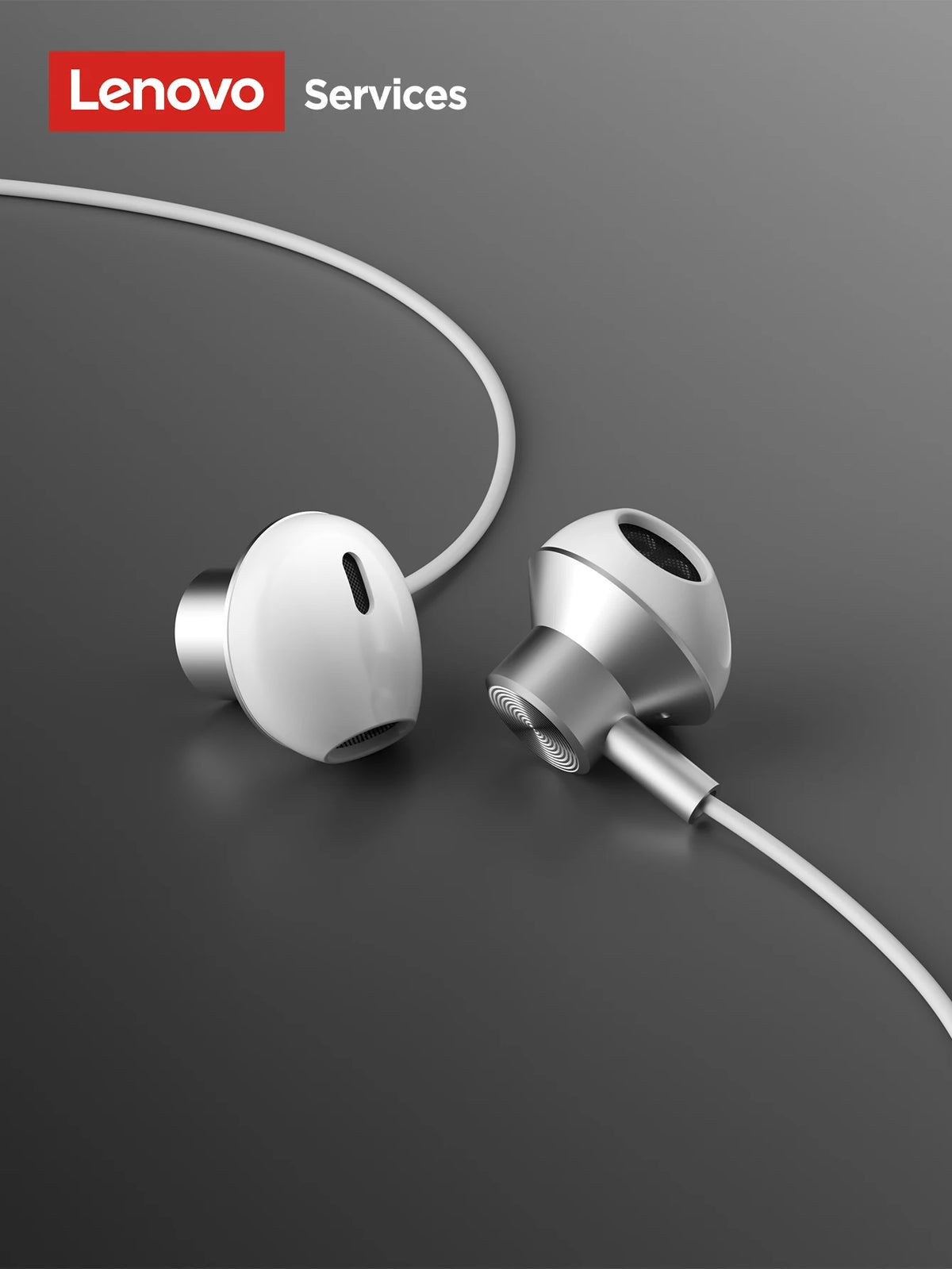 NEW Lenovo Y108 Wired Earphones Semi-In-Ear E-Sports Headphones 3.5mm Type-C Noise Reduction Stereo Music Earbuds 1.25M with Mic