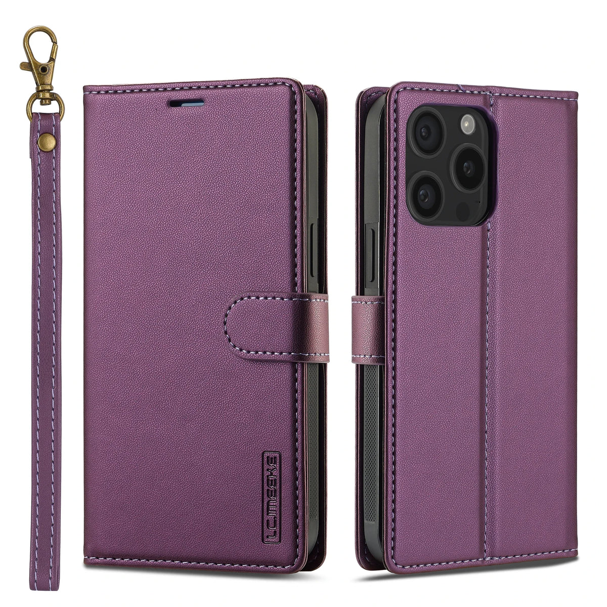 2 in 1 Removable Flip Leather Case For iPhone 18 17 16 Pro Max Air 15 14 13 12 11 Pro X Max XR 7 8 Plus SE Magnetic Wallet Cover