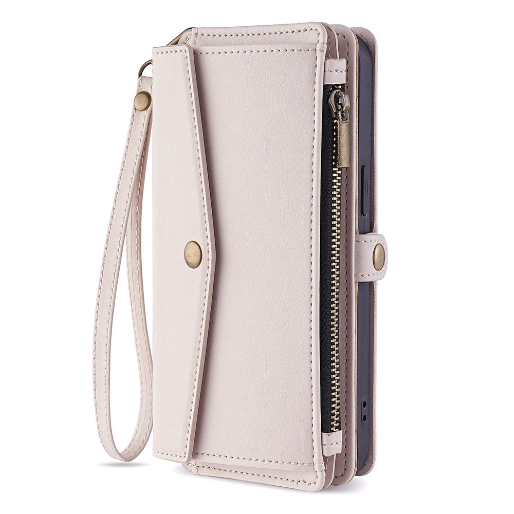Wallet Flip Stand Leather Case For iPhone 11 12 13 14 15 Pro Max 6 6s 8 7 Plus X XS XR SE 2020 SE3 2022 Cover Crossbody-Bags