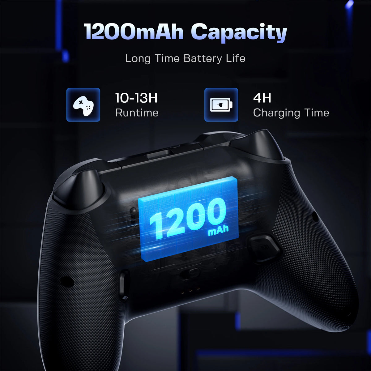 NYXI Wireless Gamepad with TMR Hall Effect Joystick No Drift, Adjustable Tension, Swappable ABXY Keys, 6-Axis Gyro, HD Vibration