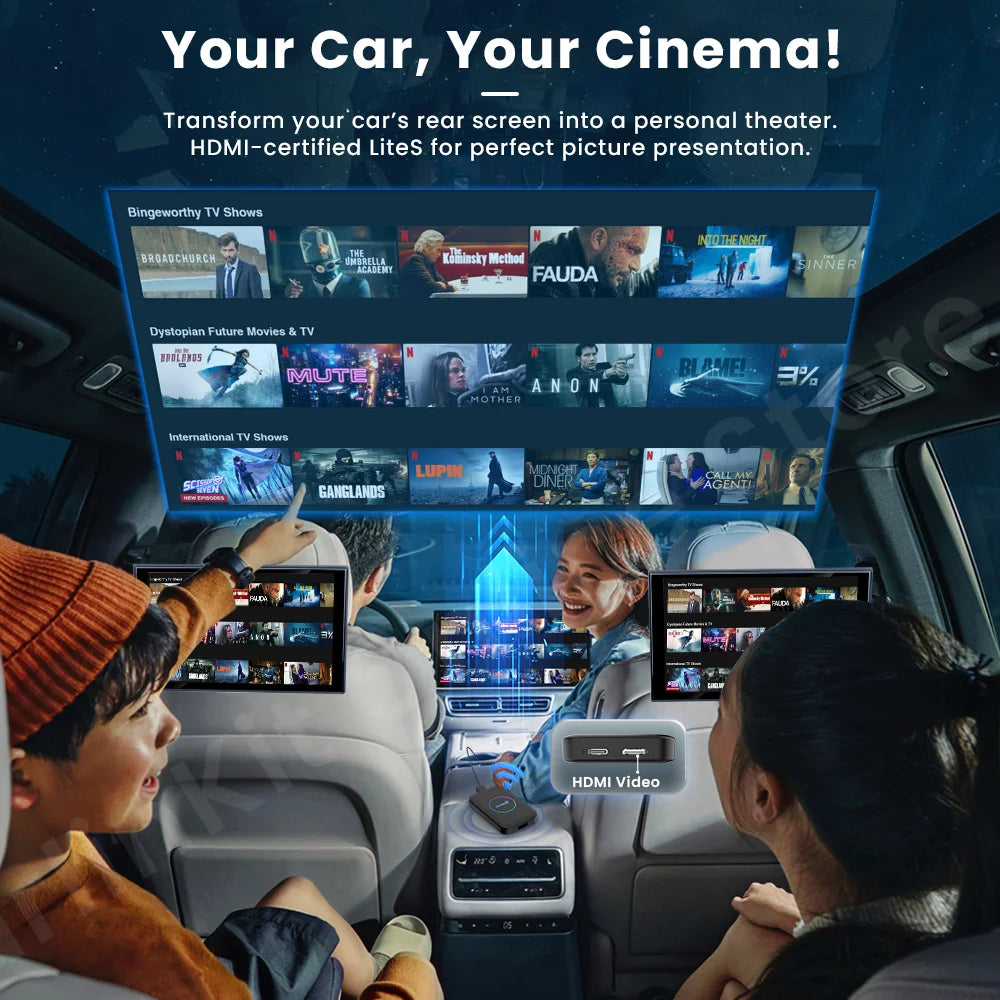 CarlinKit LiteS Android Tv Box Wireless Carplay Android auto Adapter Support Youtube Netfilx IPTV Spotify Car Radios Accessories