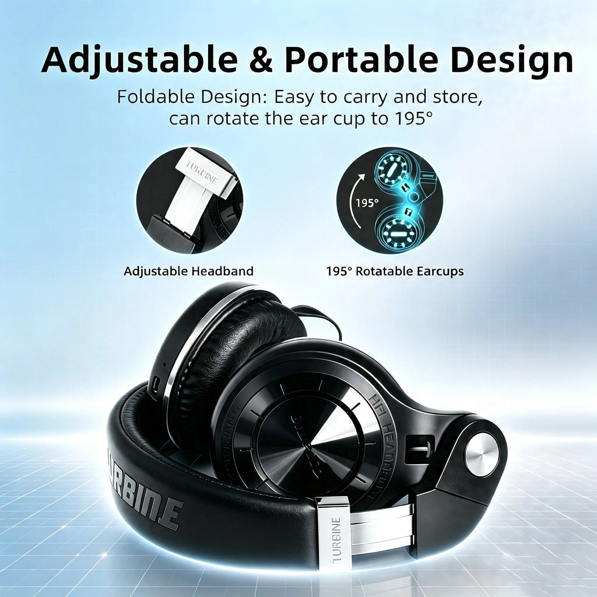 Bluedio Wireless Headphone with Mic Super Bass Over-Ear Headphones Bluetooth 57mm Driver Wireless/3.5mm Cable Foldable Headsets