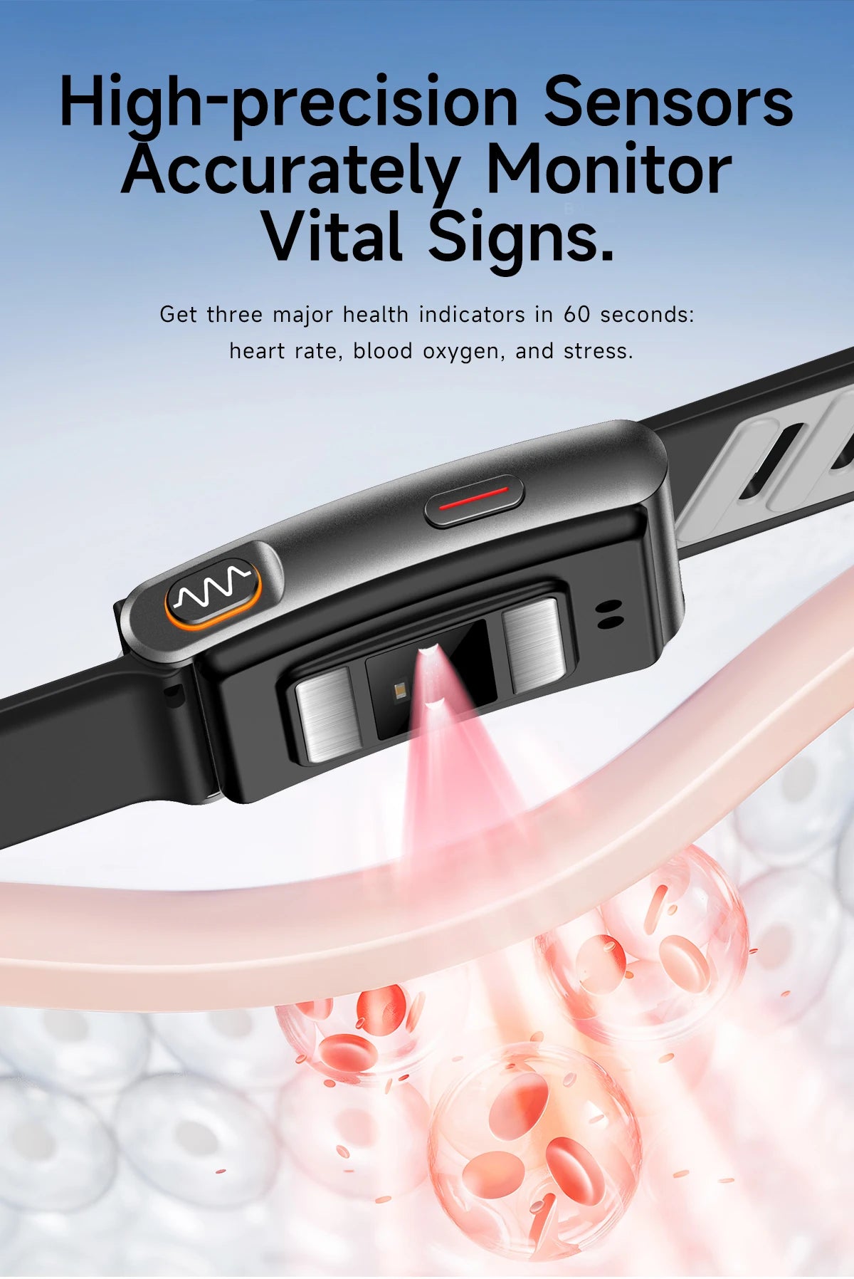 2026 New Nursing Grade Smart Bracelet VWAR MG SpO2 Blood Lipid Uric Acid ECG+PPG Waterproof NO Screen Band Sport Fitness Tracker