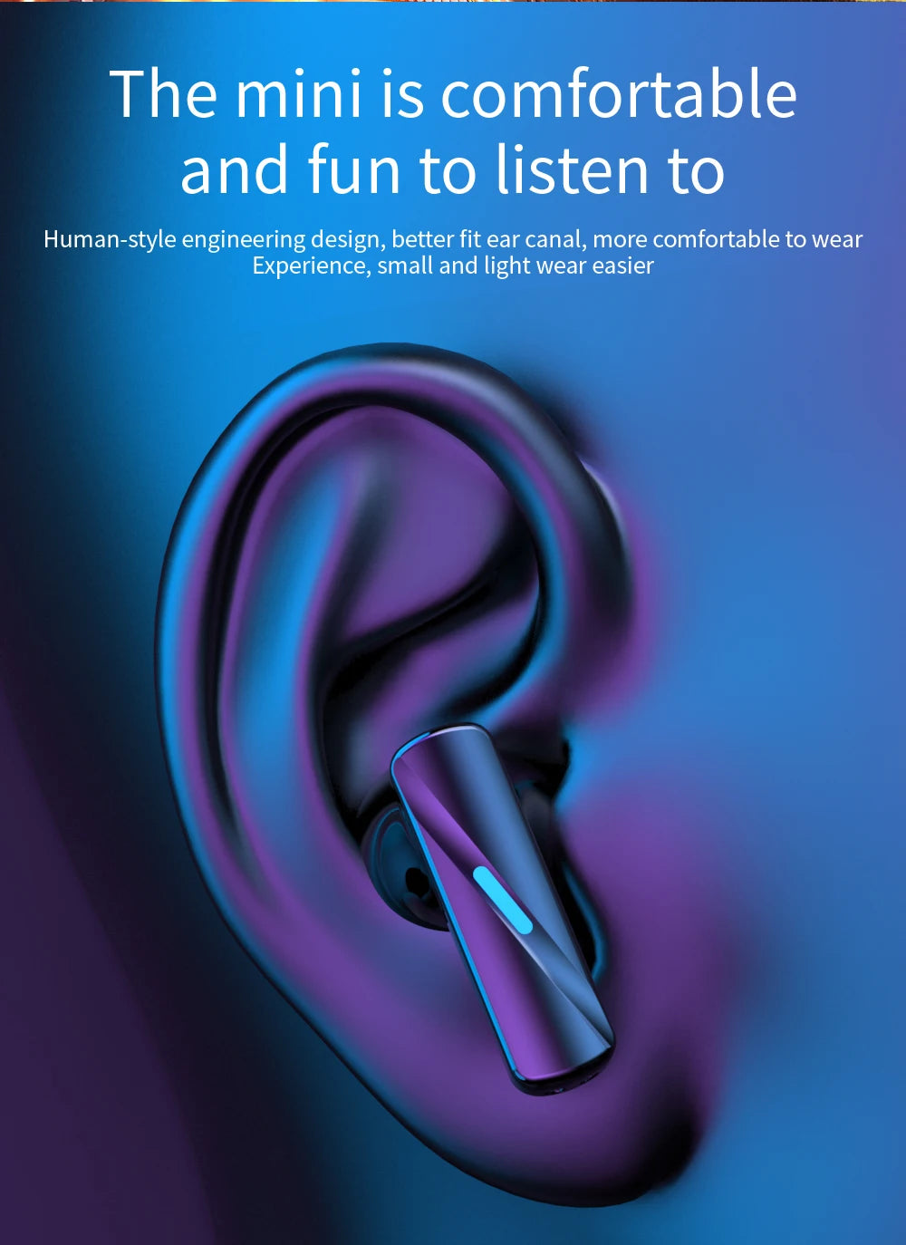 TWS High-Quality True Wireless Bluetooth Earphones Mate60, 12-Hour Playtime, Crystal Clear Sound with LED Battery Display