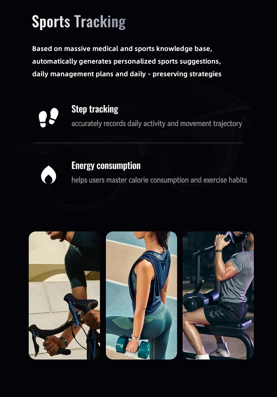 New Sport Fitness Tracker Smart Bracelet Heart Rate HRV Monitor Pedometer Remote Control Photography Smart Watch for Android iOS