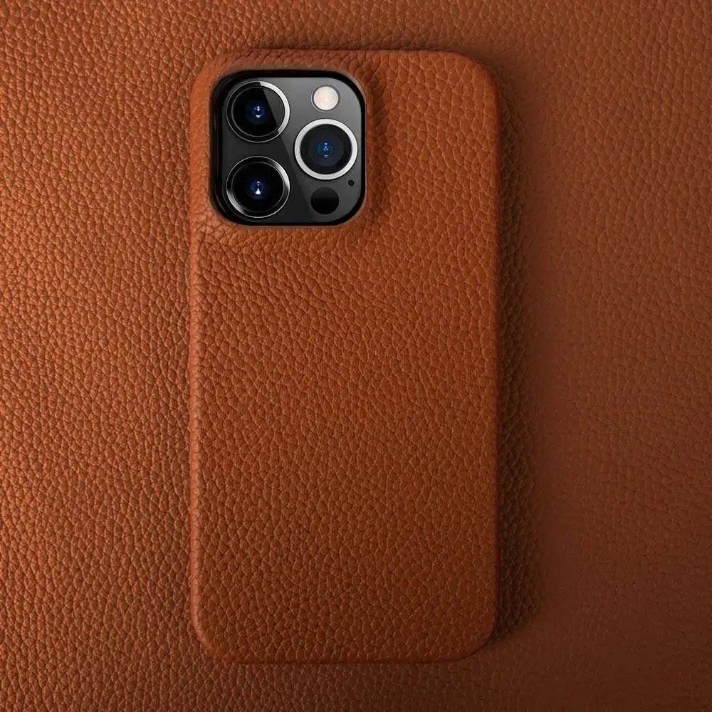 For Iphone 14 Pro Max Case Luxury Genuine Leather Cover Business Phone Cases Back Cover for Iphone 13 18Pro 15 12 XR XSMax Coque