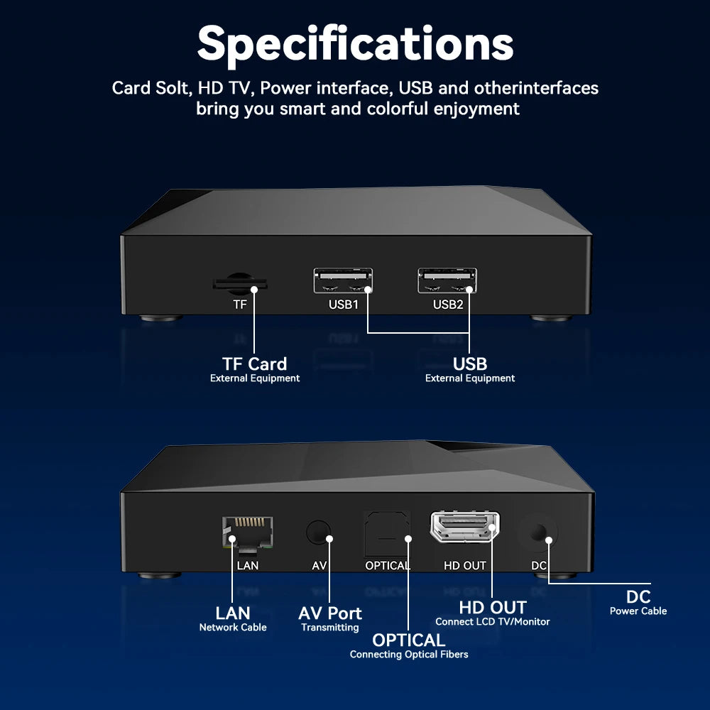 We2USat K3 PRO Smart Android TV Box 6K HDR Build in WiFi-6 2.4GHz/5GHz BT 5.0 4GB+32GB Streaming Media Player PK Vseebox V5 PRO