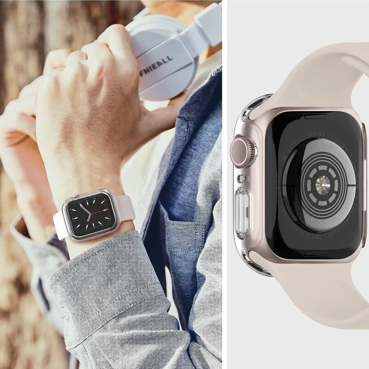 Screen Protector for Apple Watch Case 45mm 41mm 44MM 40MM 42mm 38MM Full TPU Bumper Cover Accessories iWatch Series 9 8 7 SE 6 3