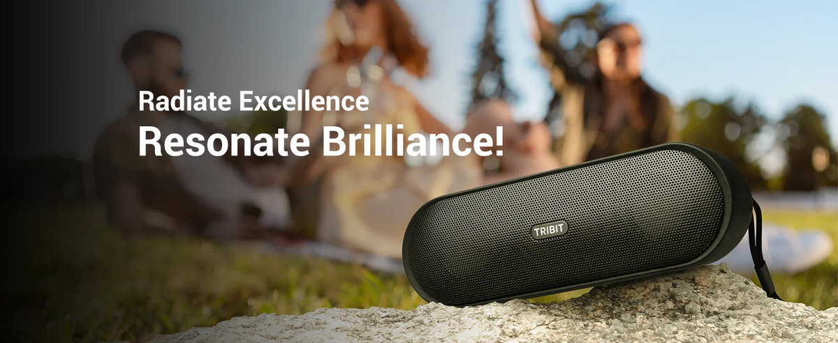 Tribit XSound Plus 2 Portable Wireless Speaker, 30W XBass, IPX7, 24-Hour Playtime, Stereo Sound, Built-in Mic for Camping Travel